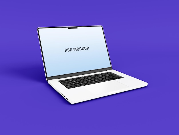 Mockup di laptop e smartphone a schermo intero in stile minimale per la pagina di destinazione e le app del sito Web dell'interfaccia utente