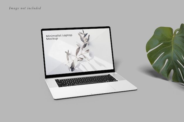 Mockup di laptop minimalista