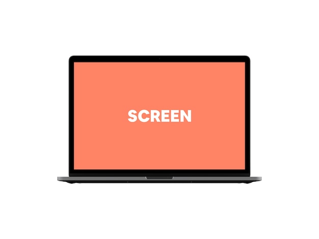 Mockup di laptop vista frontale n. 2