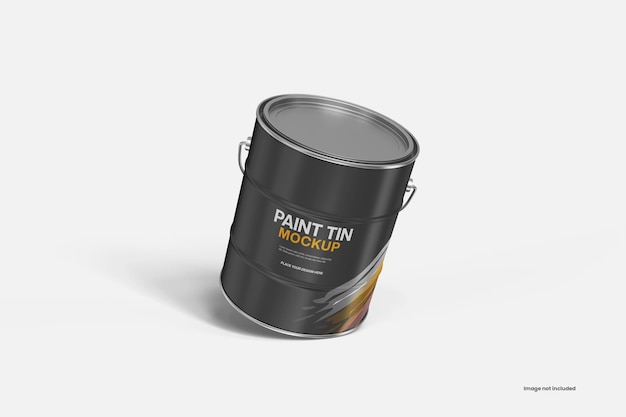 Mockup di latta di vernice