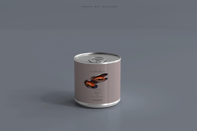 Mockup di lattine di cibo