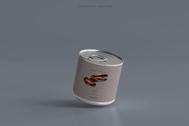 Mockup di lattine di cibo