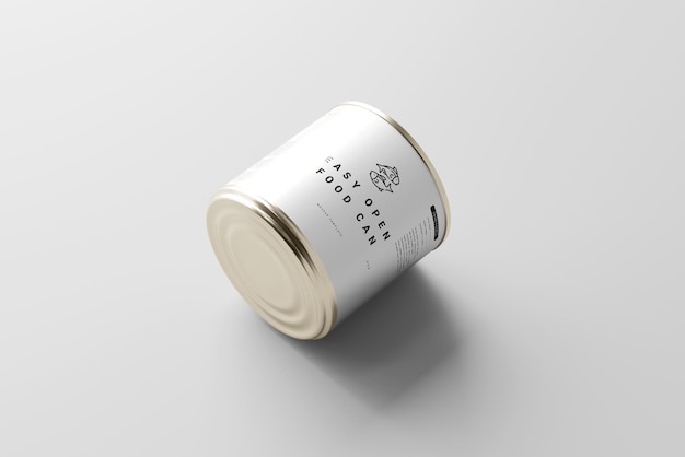 Mockup di lattine di cibo