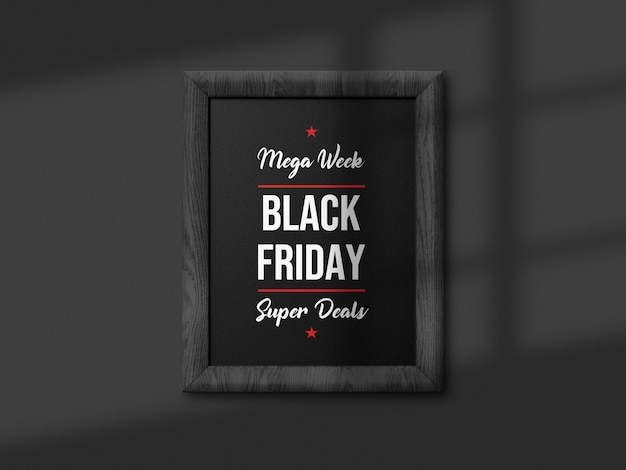 Mockup di lavagna di vendita del Black Friday