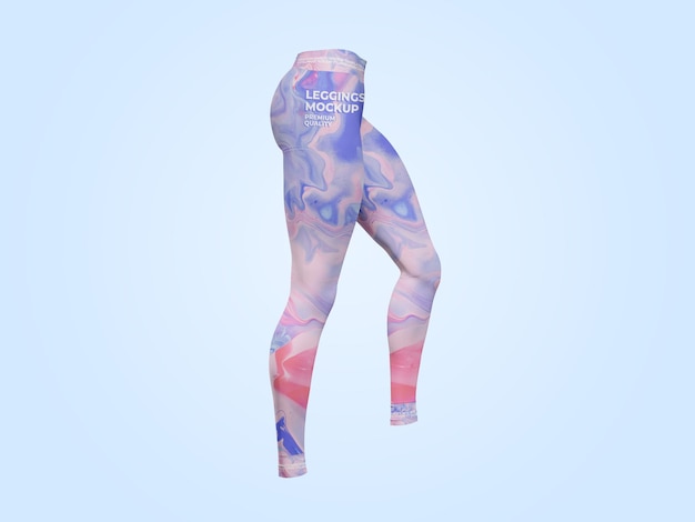 Mockup di leggings per pantaloni da yoga