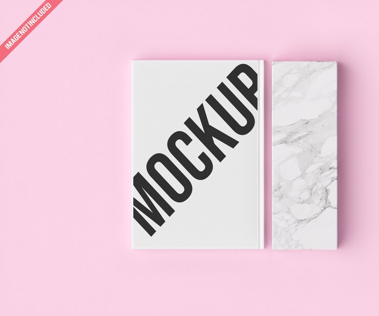PSD mockup di libri bianchi moder
