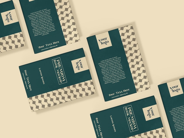 Mockup di libri con copertina morbida