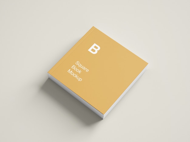 Mockup di libri o riviste quadrati