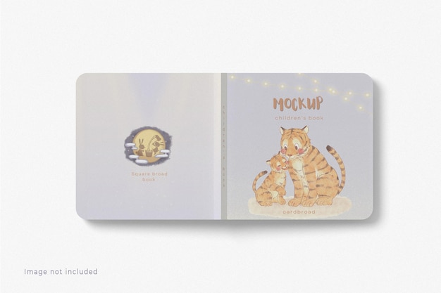 Mockup di libri per bambini in cartone