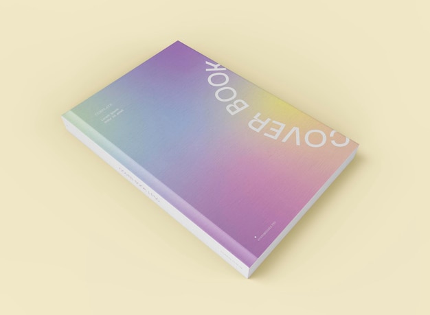 Mockup di libro con copertina rigida 3D