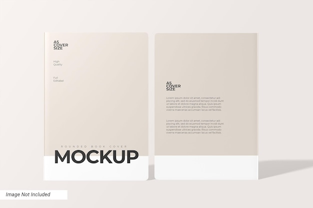 Mockup di libro con copertina rigida verticale