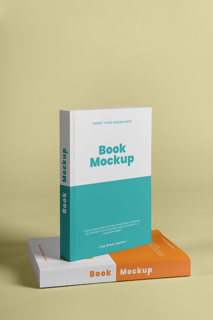 Mockup di libro in piedi