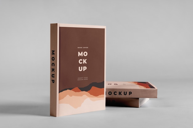 Mockup di libro in piedi