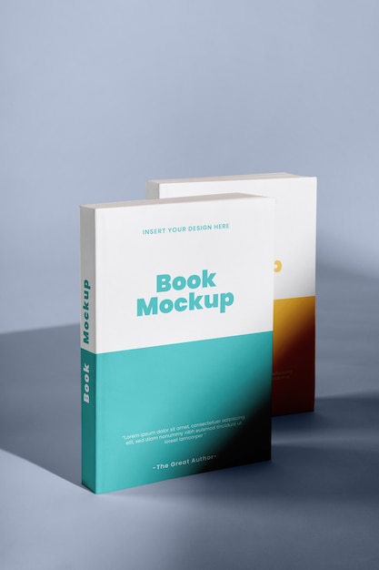 Mockup di libro in piedi