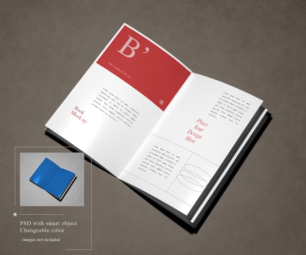 Mockup di libro semplice ed elegante