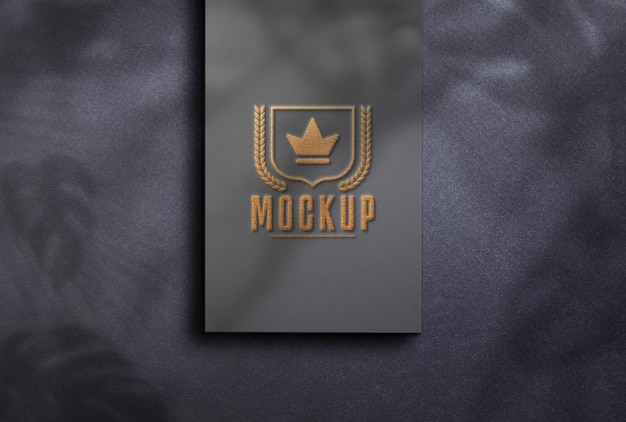 Mockup di logo del segno di branding di lusso