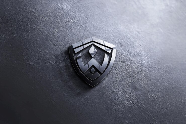 Mockup di logo di riflessione nel muro