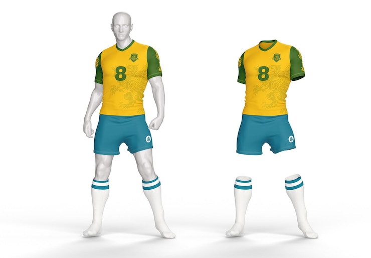 PSD mockup di maglietta da calcio