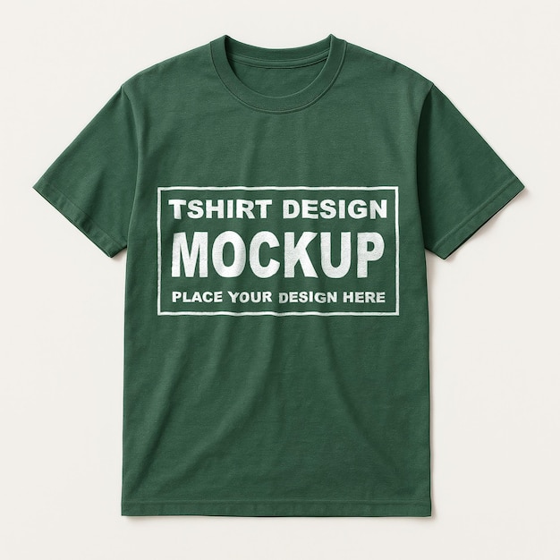 Mockup di maglietta verde - modello di progettazione