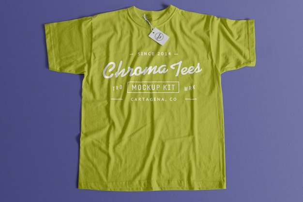 Mockup di magliette cromate