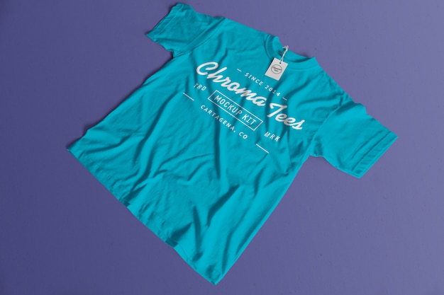 Mockup di magliette cromate