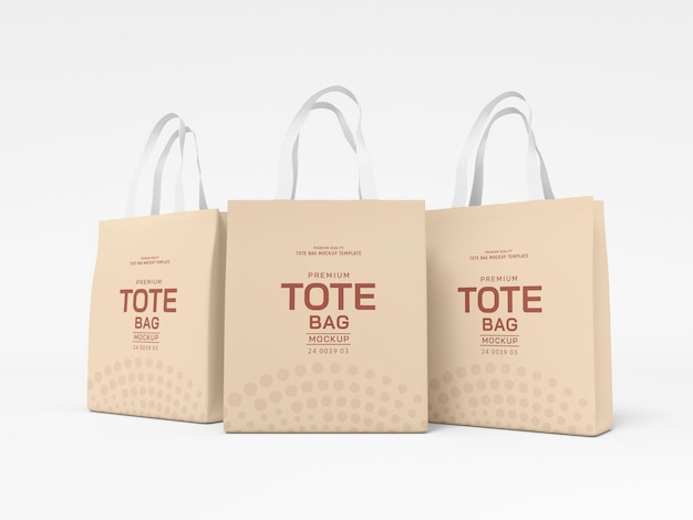 Mockup di marchio della borsa tote
