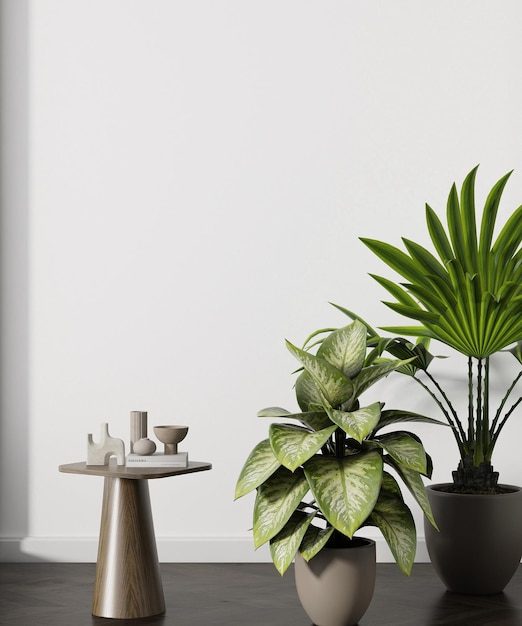 Mockup di muro bianco per le tue trame