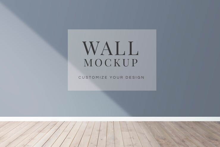 PSD mockup di muro bianco