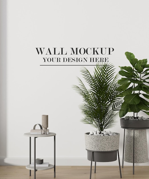 Mockup di muro vuoto per sfondi