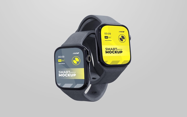 PSD mockup di orologio intelligente