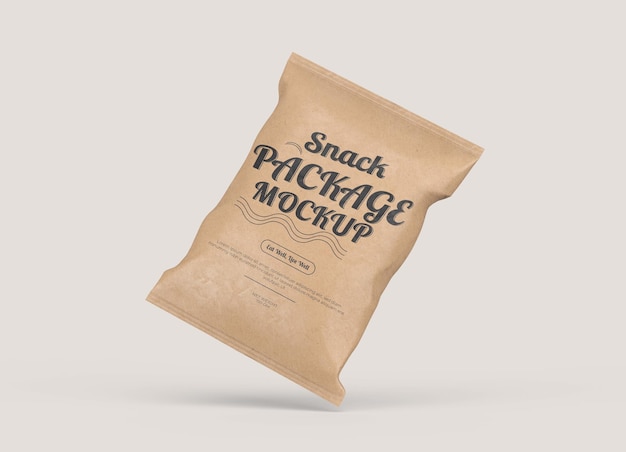Mockup di pacchetto snack Kraft