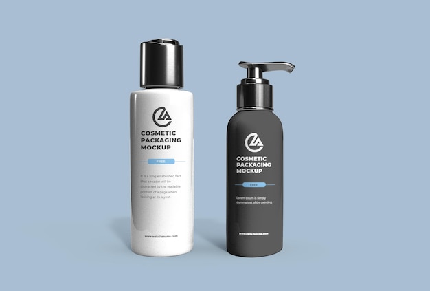 Mockup di packaging cosmetico