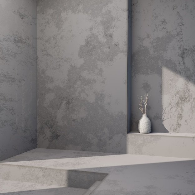 Mockup di parete color terracotta