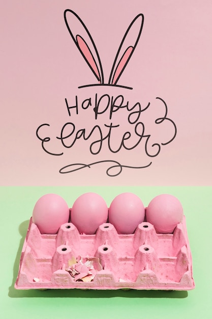 Mockup di Pasqua con copyspace per testo o logo