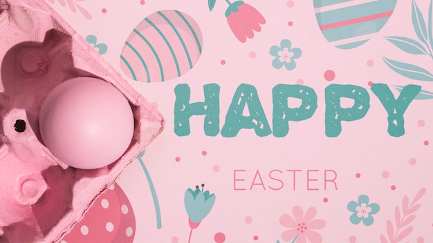 Mockup di Pasqua con copyspace per testo o logo