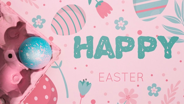 Mockup di Pasqua con copyspace per testo o logo