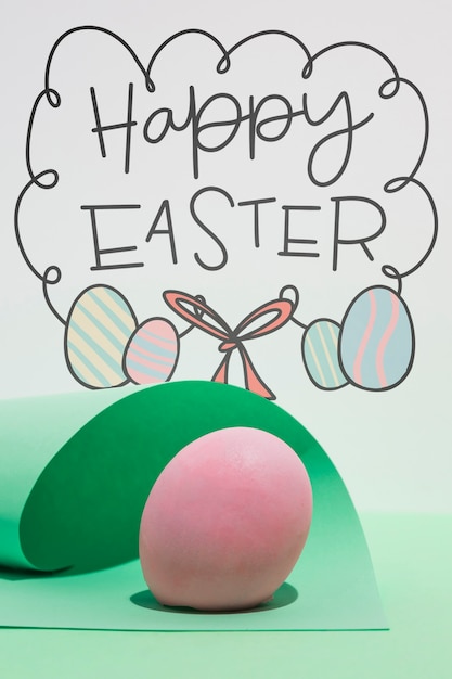 Mockup di Pasqua con copyspace per testo o logo