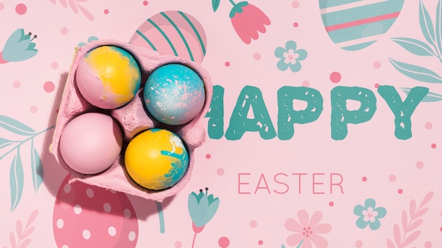 Mockup di Pasqua con copyspace