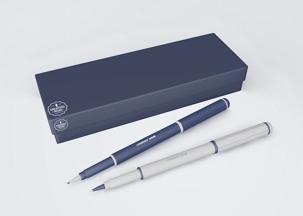Mockup di penna per il merchandising