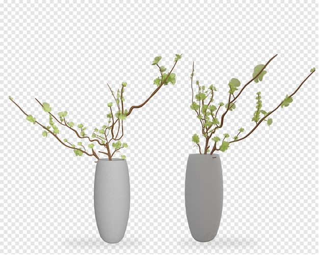 mockup di piante in vaso