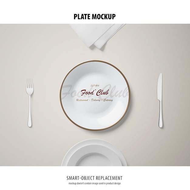 Mockup di piatto