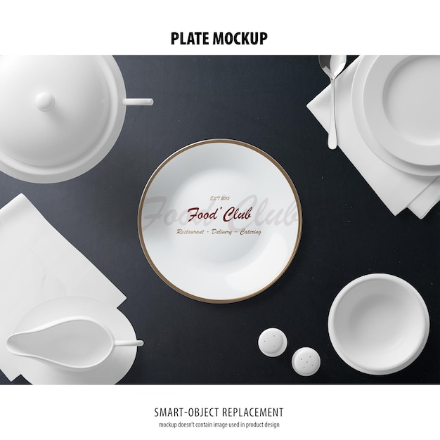Mockup di piatto