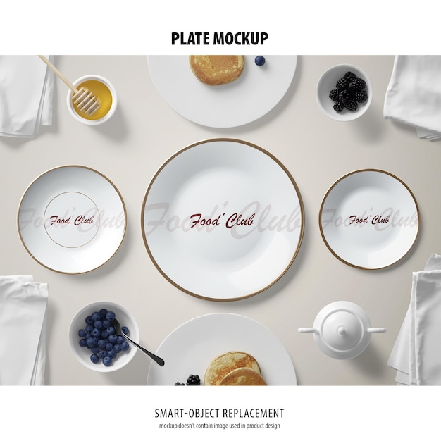 Mockup di piatto
