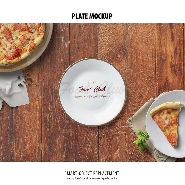 PSD mockup di piatto
