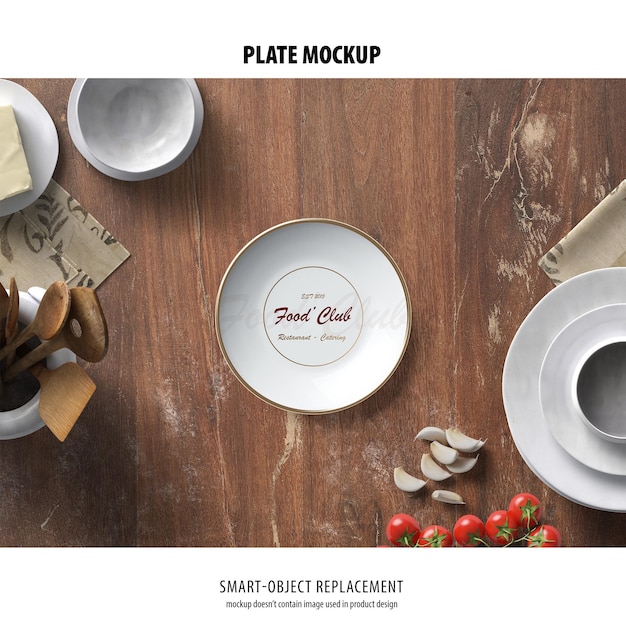 Mockup di piatto