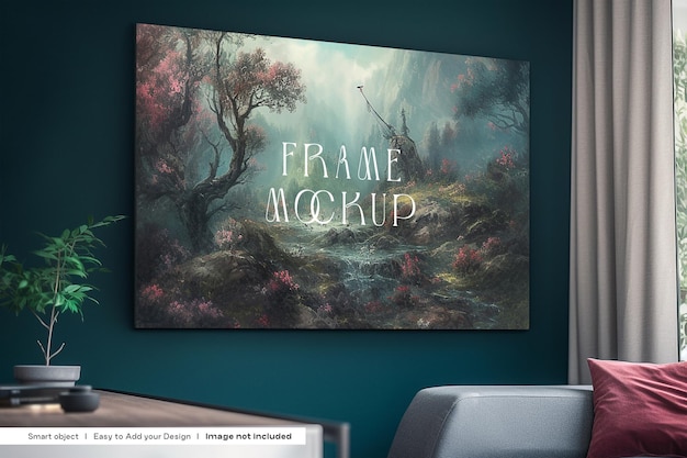 Mockup di pittura PSD gratuito