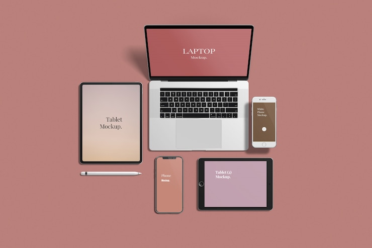 PSD mockup di più dispositivi