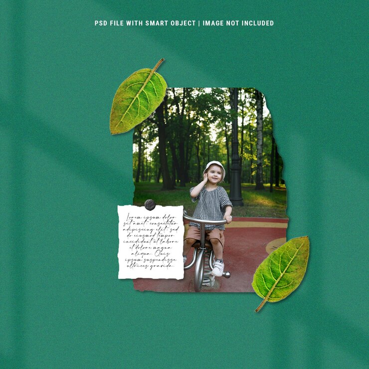 Mockup di polaroid di foto moodboard minimalista semplice Psd Premium