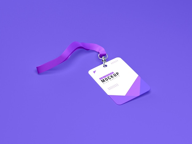 Mockup di porta carte d'identità