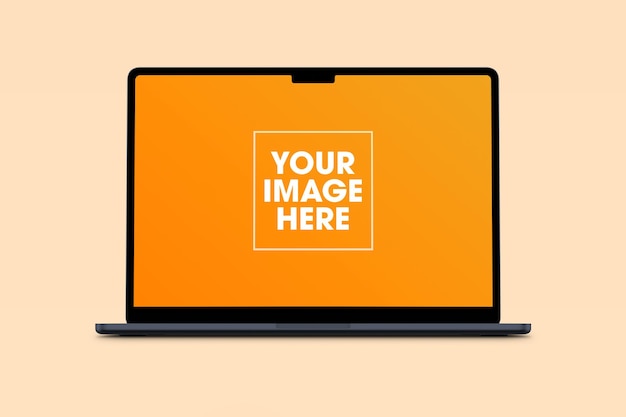 Mockup di portatile modificabile